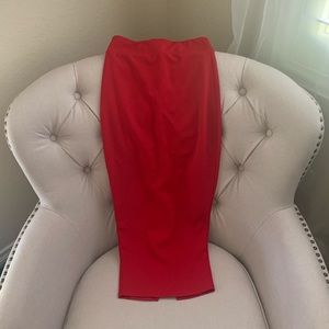 NEW NAKED WARDROBE RED PENCIL SKIRT SZ SMALL